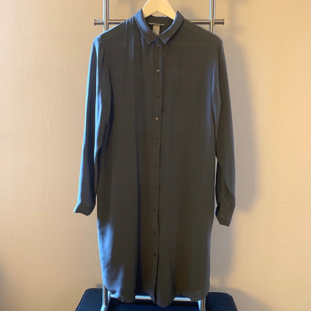 Silk Grey Dress